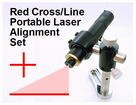 Spot-On Red Alignment Laser 100mW Portable Set (Line & Cross) : Alignment Lasers