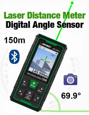 Spot-On Green Beam Laser Distance Meter 150m XPro w/Bluetooth & Camera Laser Range Finders