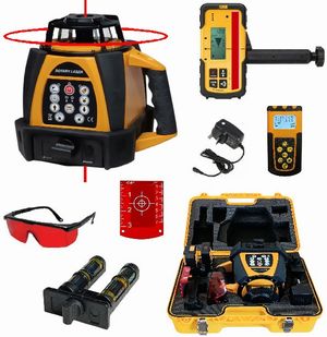 Spot-On SRL210R Rotary Laser Level HVP2/DDG Horizontal Vertical Plumb2 & Digital Dual Grade Ext 800m  Pro Set Rotary Lasers