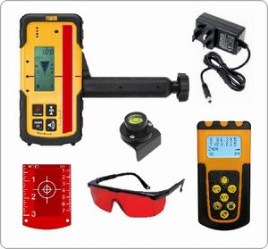 Spot-On SRL210CSS Rotary Laser Level HVP2/DDG Horizontal Vertical Plumb2 & Digital Dual Grade 800m XPro Construction Site Set + Promotion Rotary Lasers