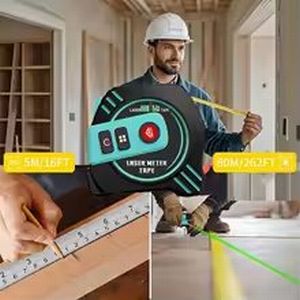 SmartTape SDLT80G Green Beam 2-in-1 Digital Laser Distance Meter 80m Pro + 5m Tape Measure + Special Promotion Offer Laser Tape Measures