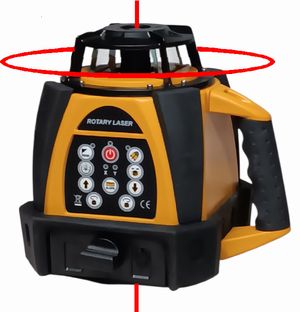 Spot-On SRL210CSS Rotary Laser Level HVP2/DDG Horizontal Vertical Plumb2 & Digital Dual Grade 800m XPro Construction Site Set + Promotion Spot-On Rotary Lasers