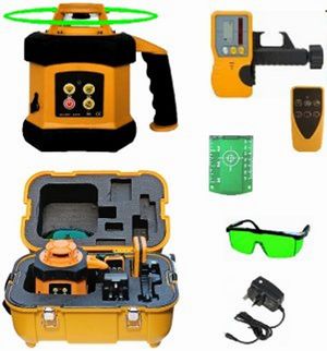 Spot-On SRL205G Rotary Laser Level Green HDG Horizontal & Dual Grade Int/Ext 600m LevelMate Set Rotary Lasers