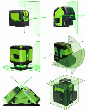 thumbnail image 2 of Multipurpose Cross Line Laser Level – 360° Tilt Sensor, Easy Setup, DIY Tool Kit 2 of 5
