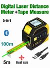 SmartTape SDLT100G Green Beam 5-in-1 Digital Laser Distance Meter 100m Xpro + 5m Tape Measure [Industrial Grade] + Special Promotion Offer : Laser Tape Measures
